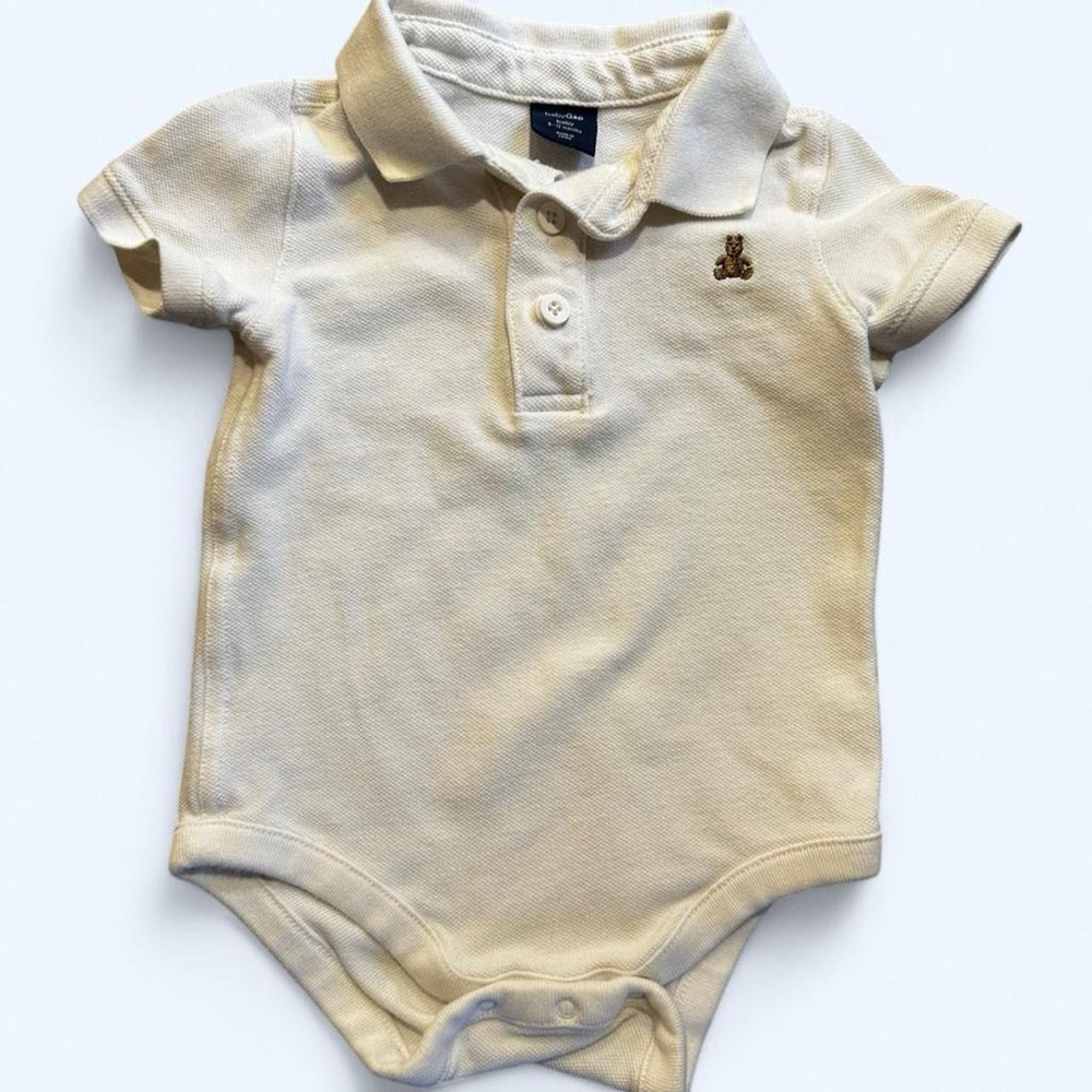 GAP Baby White Polo Onesie